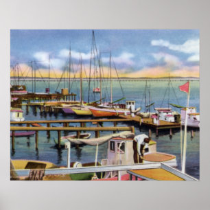 Affiches Bateaux de crevette de Biloxi Mississippi
