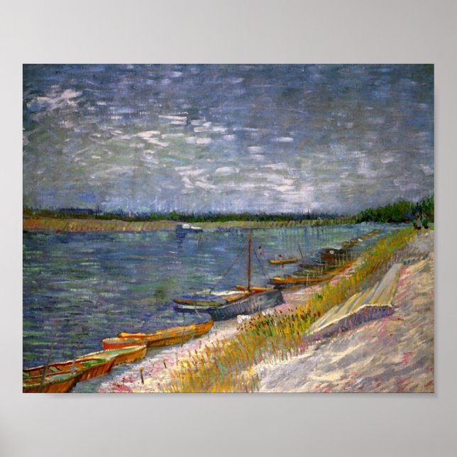 Affiches Bateaux de rivière et d'aviron Van Gogh Fine Art (Devant)