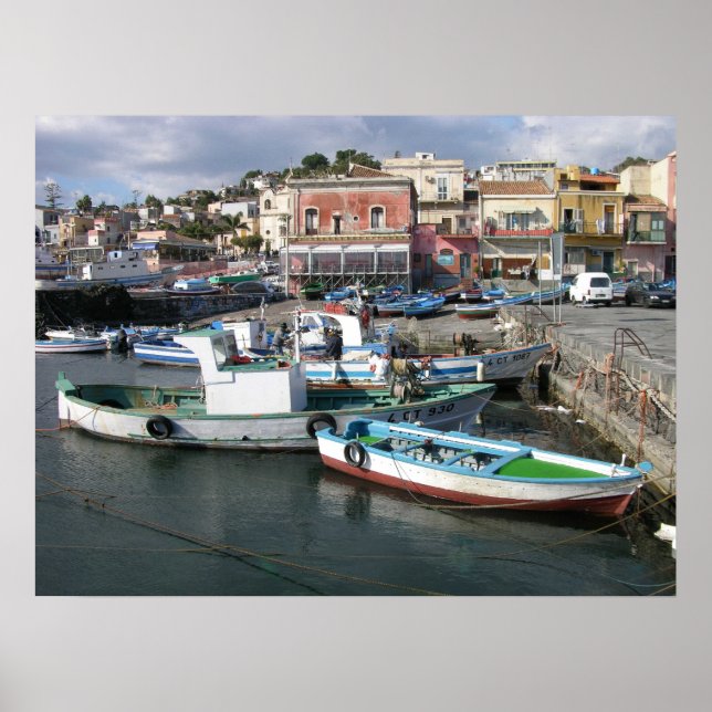 Affiches Bateaux de travail (Devant)