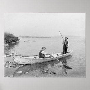 Affiches Bateliers du fleuve Saint-Laurent, 1890. Photo anc