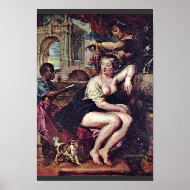 Affiches Bathsheba À La Fontaine Par Rubens, Peter Paul (B (Devant)