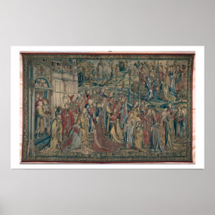 Affiches Bathsheba ordered to the Palace, Tapestry of David