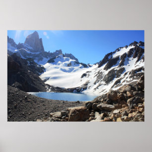 Affiches Bâti proche Fitz Roy de lac glacier