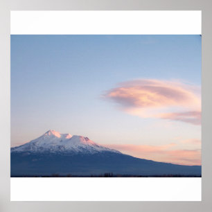 Affiches Bâti Shasta, CA au coucher du soleil
