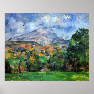Affiches Bâti St Victoire par Paul Cezanne