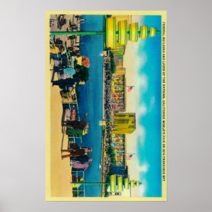 Affiches Bâtiment fédéral et lacs des Nations
