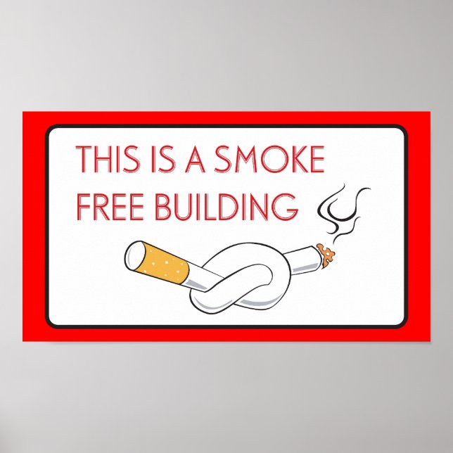 Affiches Bâtiment sans fumée Signet non-fumeurs (Devant)