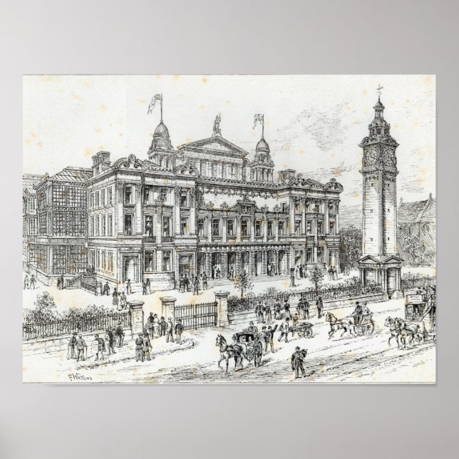 Affiches Bâtiments aménagés du Palais du Peuple (Devant)