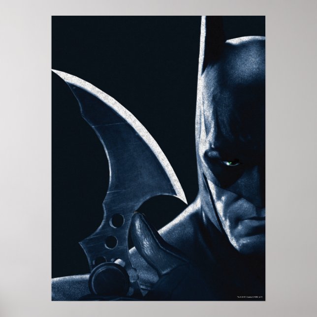 Affiches Batman : Arkham Asylum | Batman Closeup (Devant)