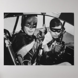 Affiches Batman et Robin In Batmobile