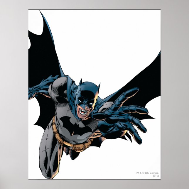 Affiches Batman Jumping Forward, crie (Devant)