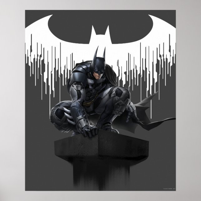 Affiches Batman perché sur un pilier (Devant)