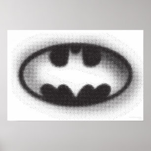 Affiches Batman Symbol Halftone Logo
