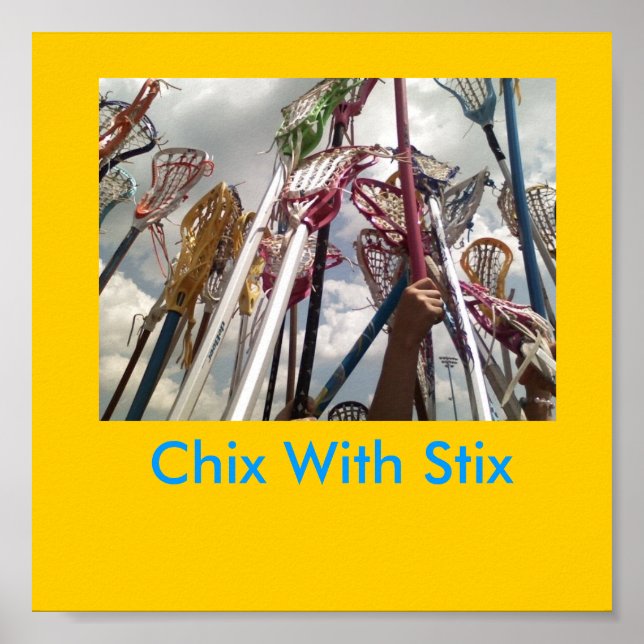 Affiches bâtonnets lax, Chix Avec Stix (Devant)