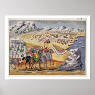 Affiches Battle of Langada and Compoti in 1821, from the Pi