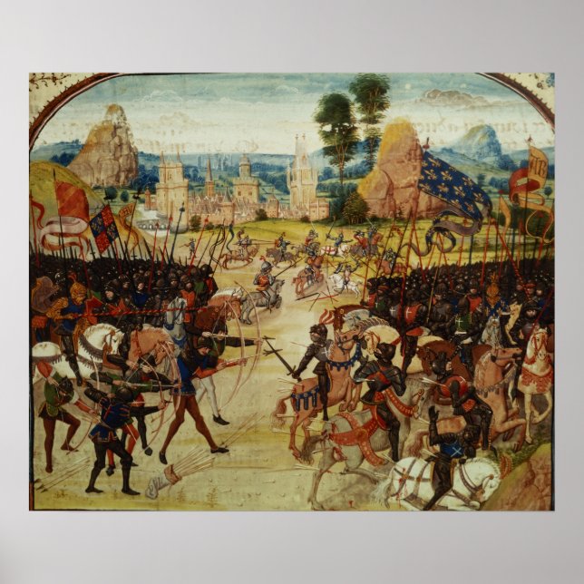 Affiches Battle of Poitiers, from Froissart's Chronicle (Devant)