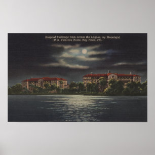 Affiches Bay Pines, Floride - Lune Vue de l'hôpital