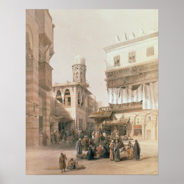 Affiches Bazaar of the Coppersmiths, Cairo, from "Egypt and (Devant)