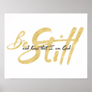 Affiches Be Still and Know Art Print