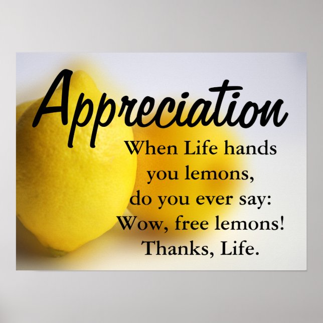 Affiches Be thankful and count your blessings 3 (Devant)