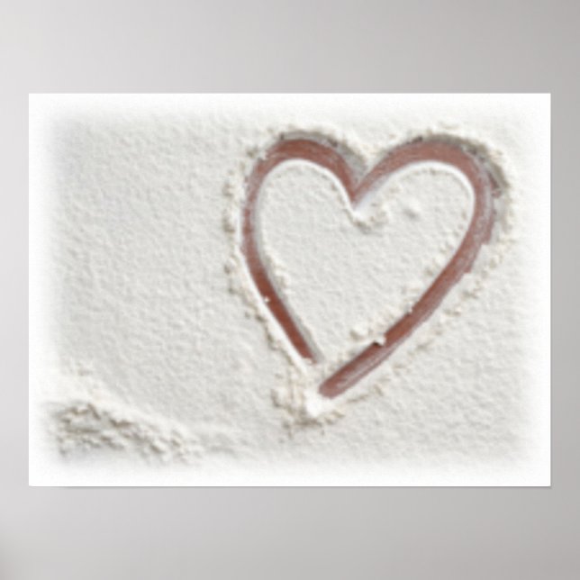 Affiches Beach Heart of Sand Mariage (Devant)