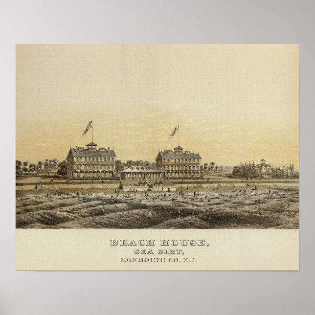 Affiches Beach House, Sea Girt, Monmouth Co, NJ (Devant)