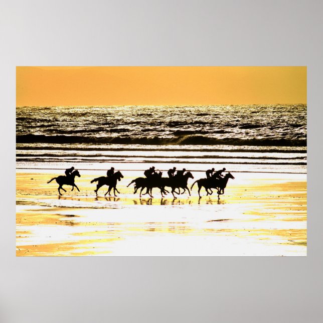 Affiches Beach Racing Kerry Irlande (Devant)