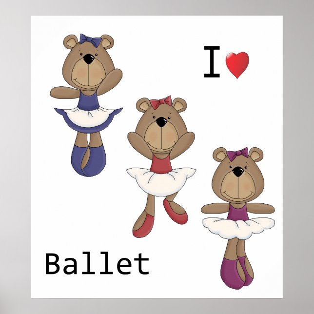 Affiches Bear Ballet (Devant)