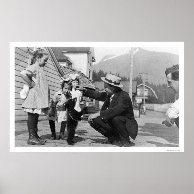 Affiches Bear Cub Showoff Alaska 1915 (Devant)