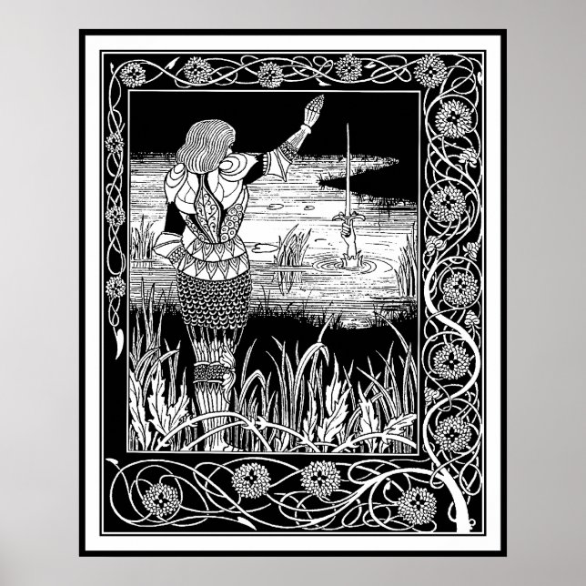 Affiches Beardsley - Excalibur - King Arthur Art (Devant)