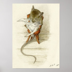 Affiches Beatrix Potter Mouse Lecture Journal