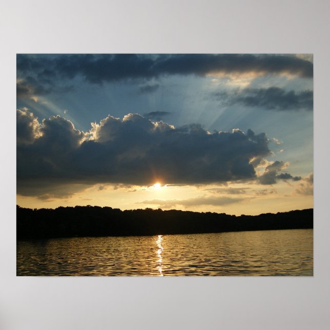 Affiches Beau coucher de soleil (Devant)