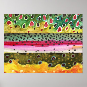 Affiches Beau Trout Art