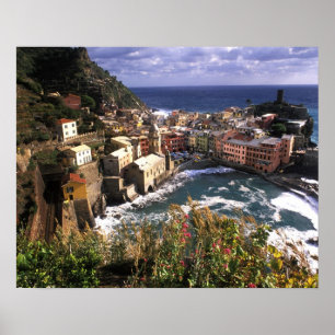 Affiches Beau village de Vernazza dans les Cinque