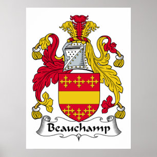 Affiches Beauchamp Family Crest