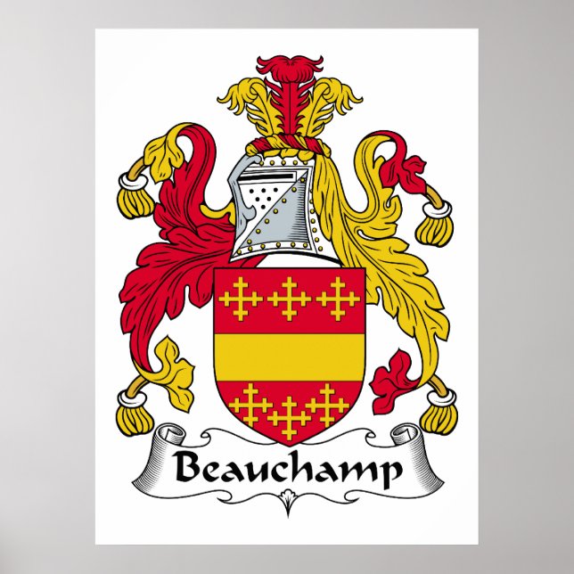 Affiches Beauchamp Family Crest (Devant)