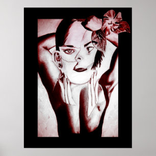 Affiches beauté collée.