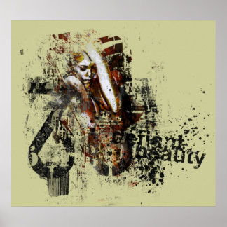 Affiches beauté défiant