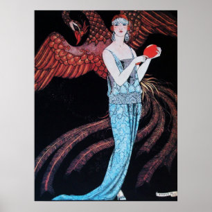 AFFICHES BEAUTÉ ET PHÉNIX, STYLISTE DE MODE ARTISTE MAQUILL