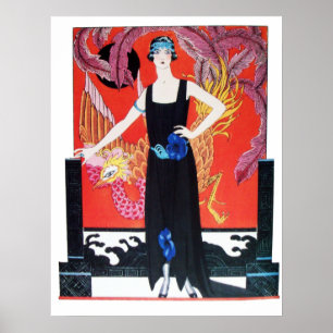 AFFICHES BEAUTÉ ET PHOENIX, DESIGNER MODE COMPOSÉ ARTISTE