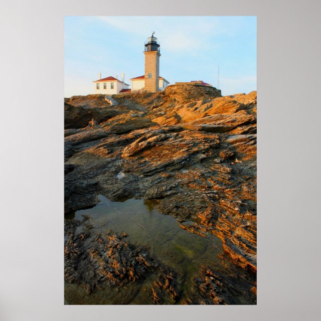 Affiches Beavertail Lighthouse Jamestown Rhode Island (Devant)