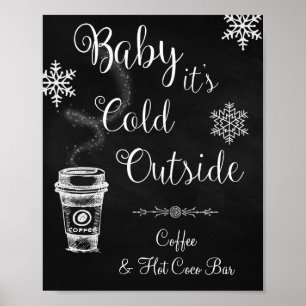 Affiches Bébé il fait froid dehors panneau de mariage
