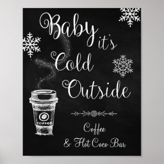Affiches Bébé il fait froid dehors panneau de mariage