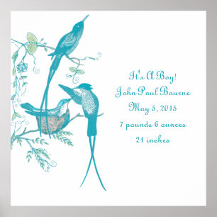 Affiches Bébé Statistiques C'est un garçon ! Nouveau Faire-