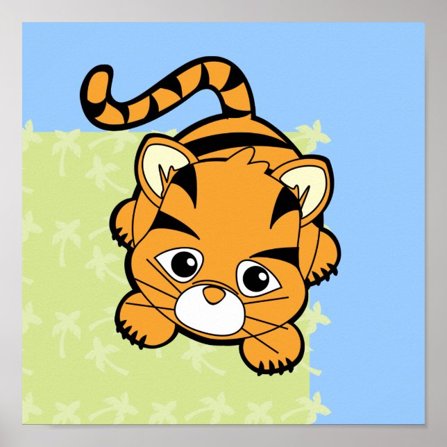 Affiches Bébé Tiger Cutie (Devant)