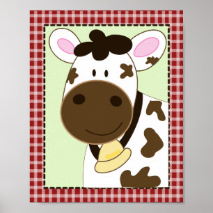 Affiches BÉBÉS DE FERME VACHE 8x10 BÉBÉ SALLE DE NURSERY IM