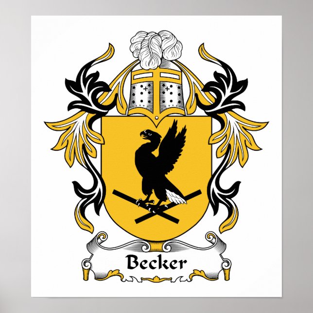 Affiches Becker Family Crest (Devant)