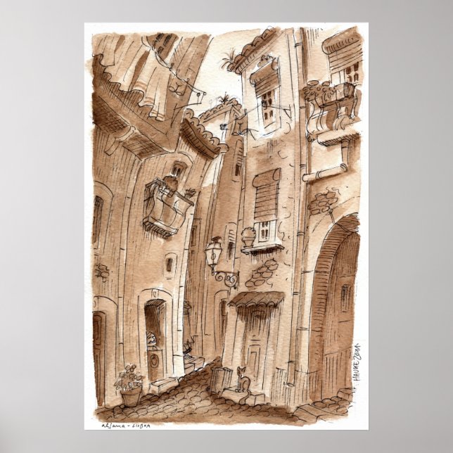 Affiches beco da alfama (Devant)