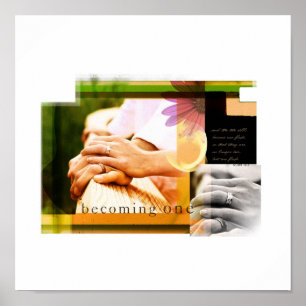 Affiches Becoming One (Mark 10:8)