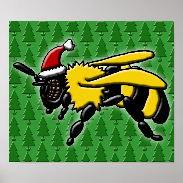 Affiches Bee Merry, imprimer (Devant)
